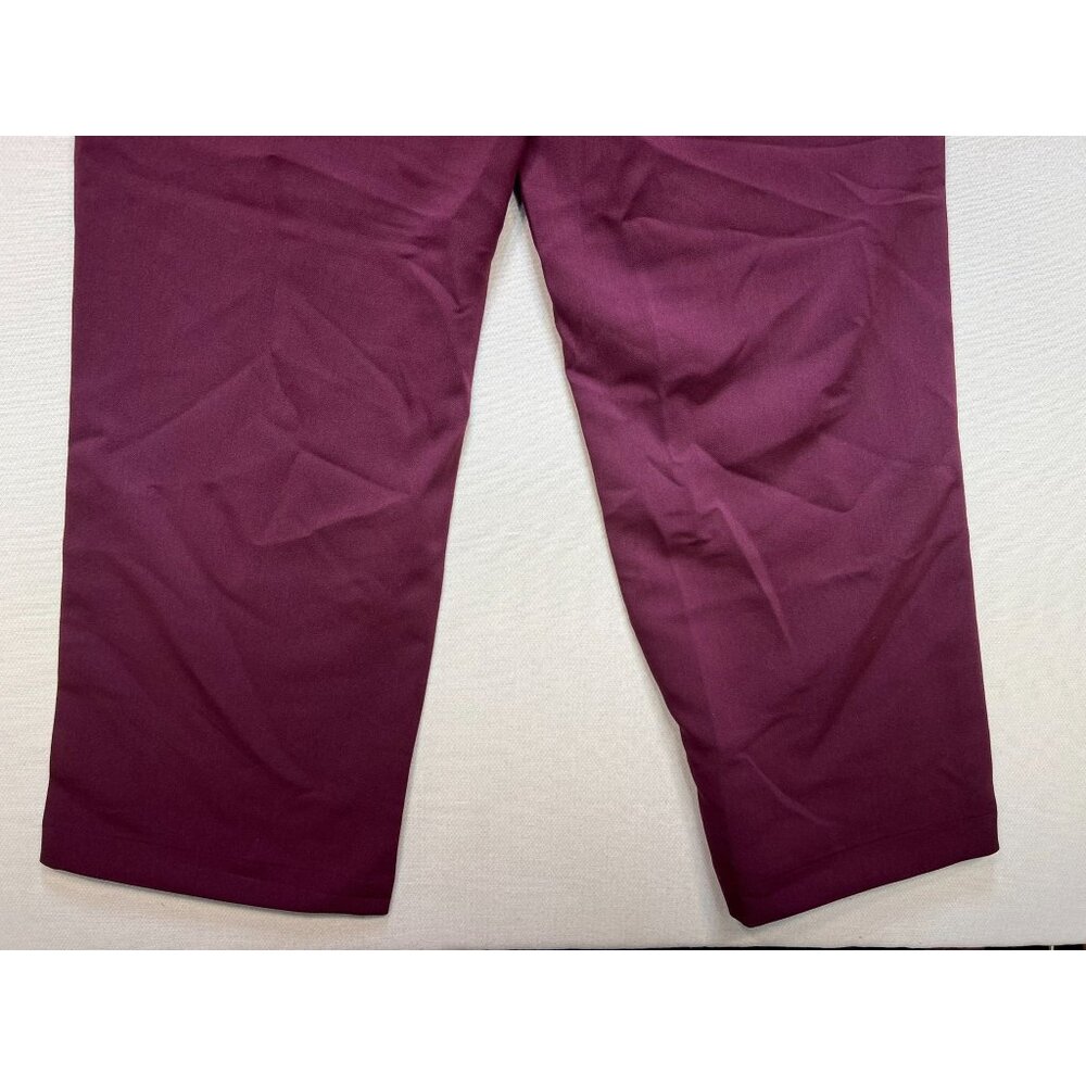 Old Navy Women's High-Rise Wide Leg Trouser Pants Pleated Front Size L Purple - Picture 11 of 11